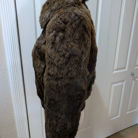 Luxurious Vintage Authentic Rabbit Fur Bomber Jacket - Picture 5 of 15